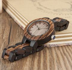 Holzuhr Damen, Armbanduhr aus Holz Nr. SE508