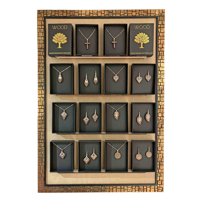 Schmuckdisplay Mauer Gold 001.033