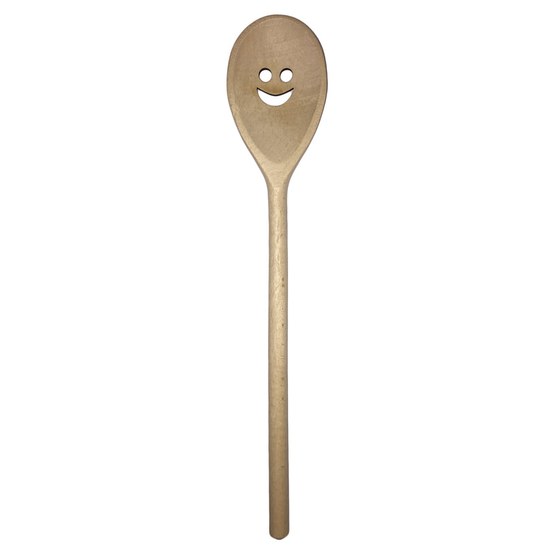 Deko-Kochlöffel "Smiley lachend" 30 cm Buchenholz