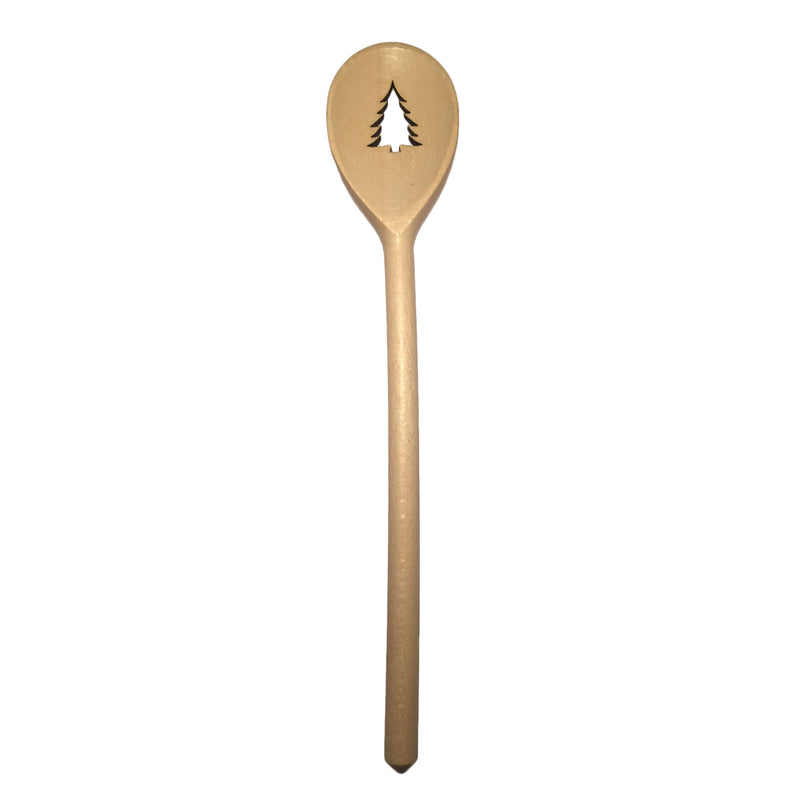 Deko-Kochlöffel "Tanne" 30 cm Buchenholz
