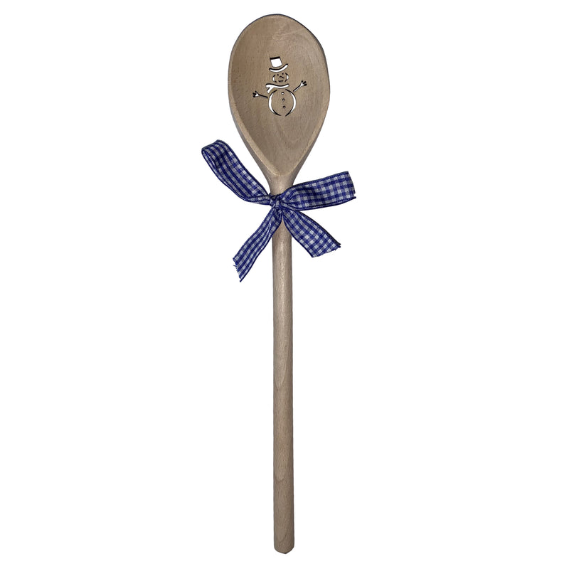 Deko-Kochlöffel "Schneemann" 30 cm Buchenholz