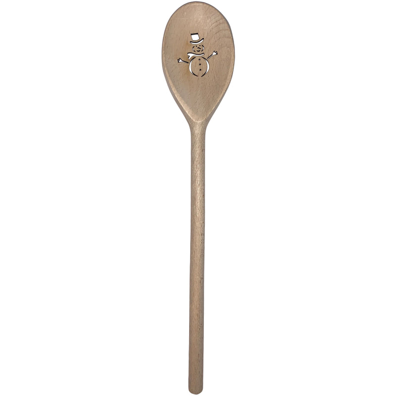 Deko-Kochlöffel "Schneemann" 30 cm Buchenholz