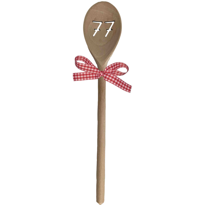 Deko-Kochlöffel "77" 30 cm Buchenholz