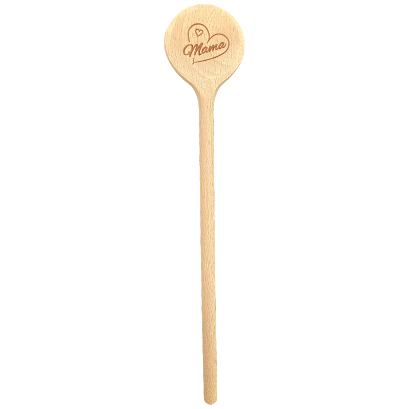 Kochlöffel klein "Mama" 20 cm Buchenholz