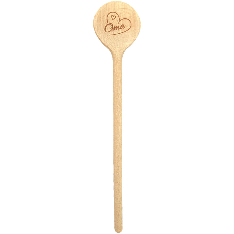Kochlöffel klein "Oma" 20 cm Buchenholz