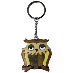 Schlüsselanhänger Eule aus Holz Nr. 019.137