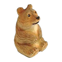 Geschnitzter Braunbär sitzend 039.208
