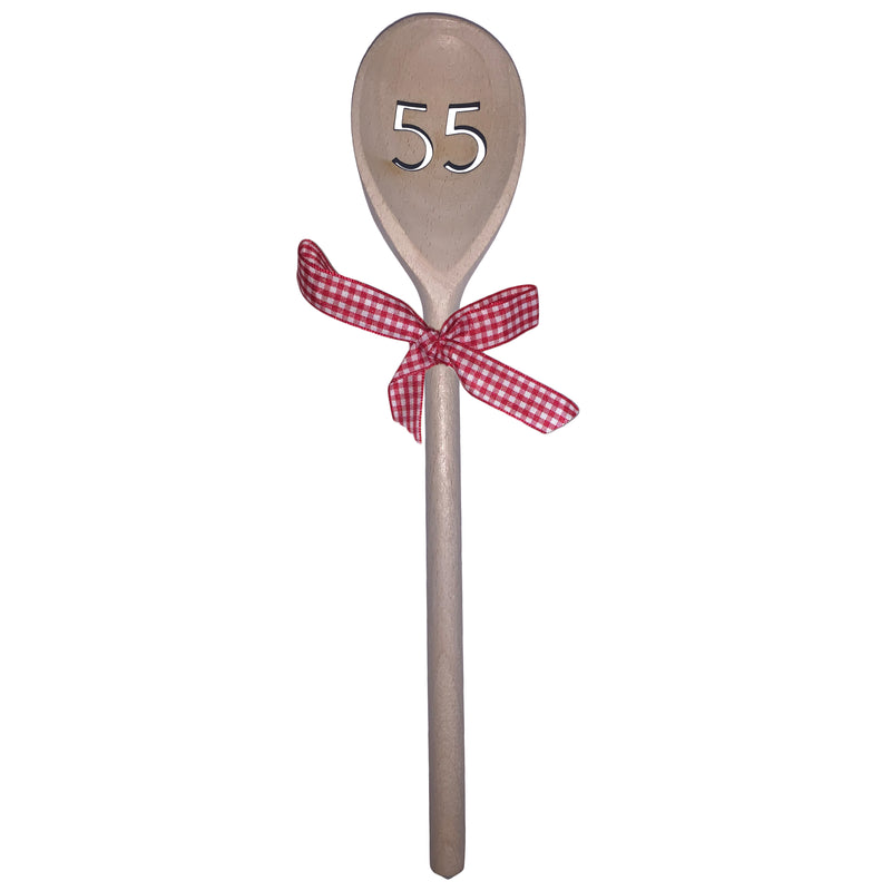 Deko-Kochlöffel "55" 30 cm Buchenholz