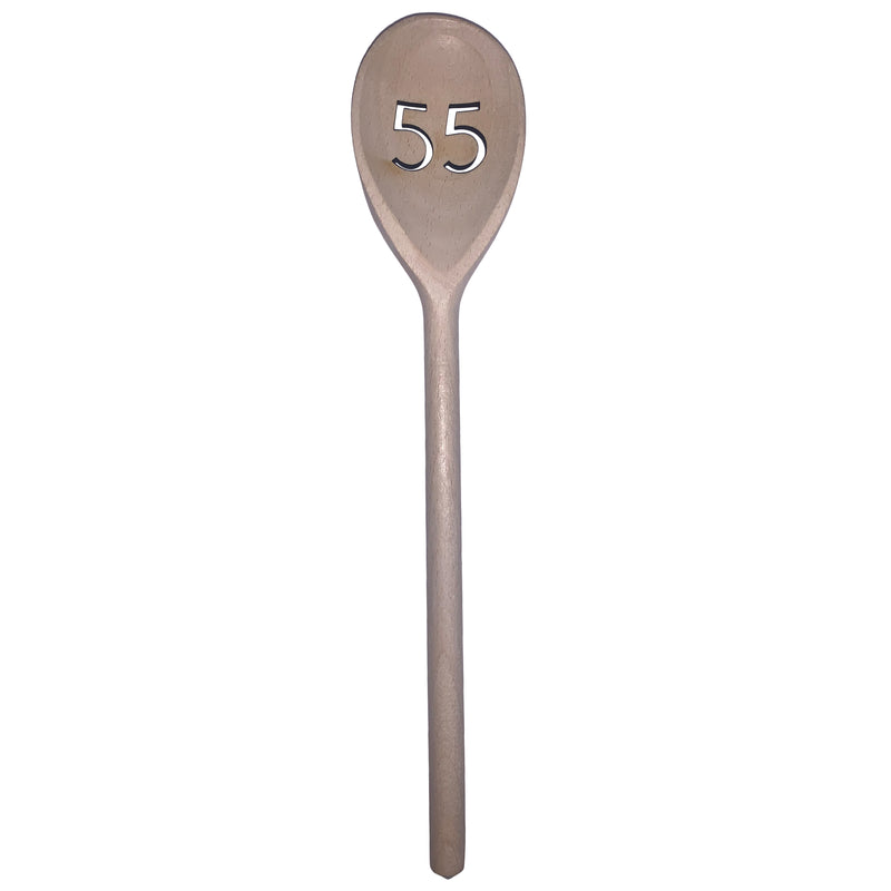 Deko-Kochlöffel "55" 30 cm Buchenholz