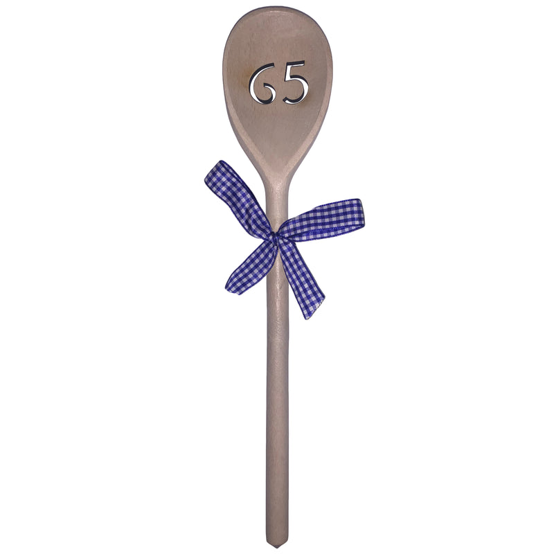 Deko-Kochlöffel "65" 30 cm Buchenholz