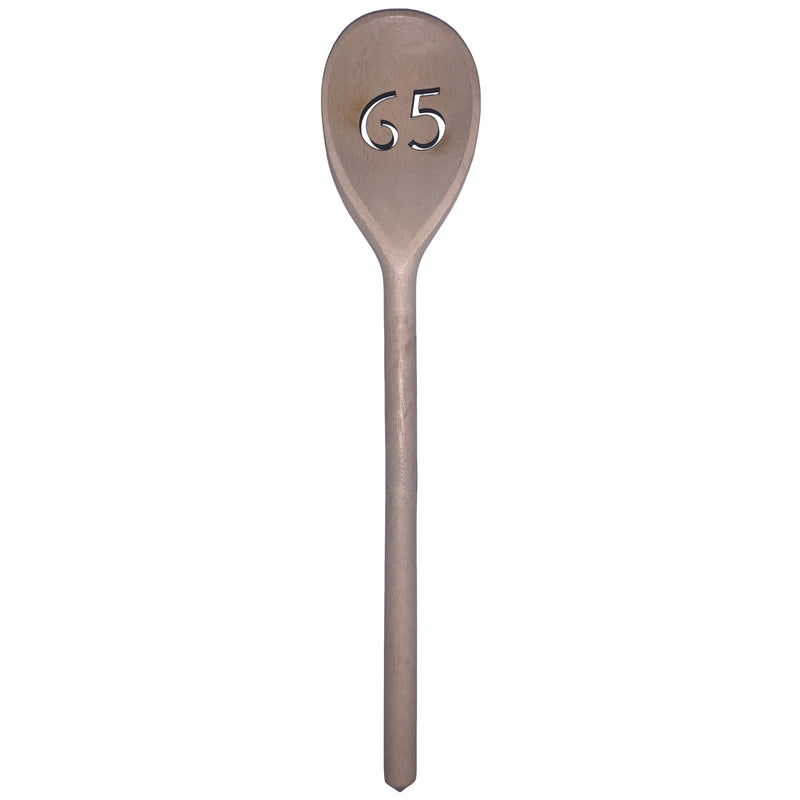 Deko-Kochlöffel "65" 30 cm Buchenholz