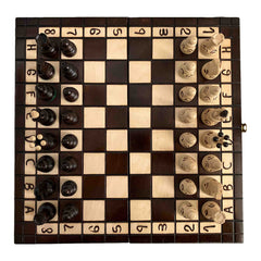 Schach mit Figuren, classic 320 aus Holz, Schachspiel 31x31x2,2 cm