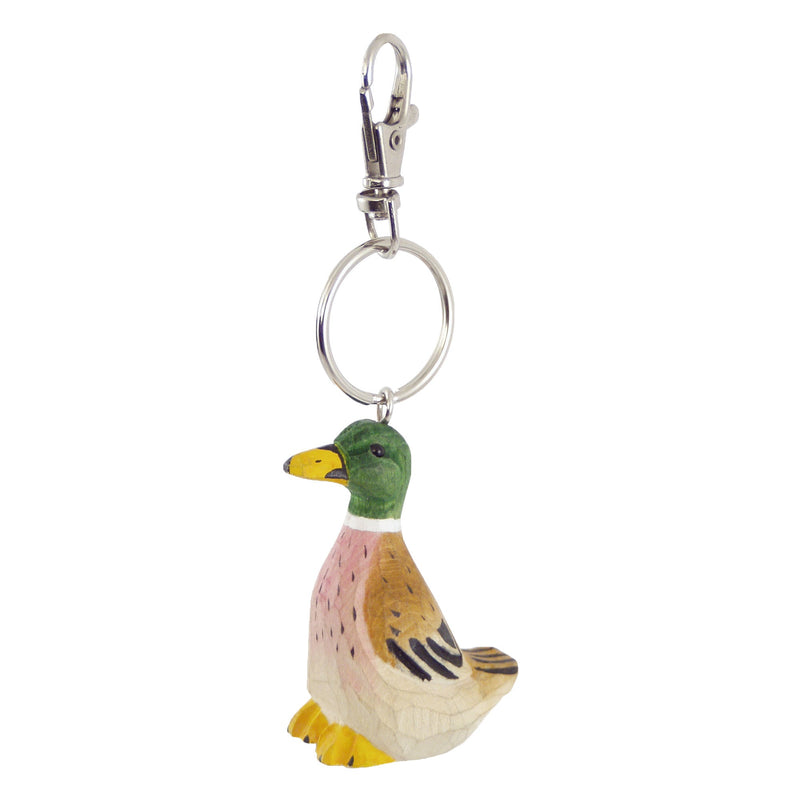 Schlüsselanhänger Ente geschnitzt Nr. 013.229