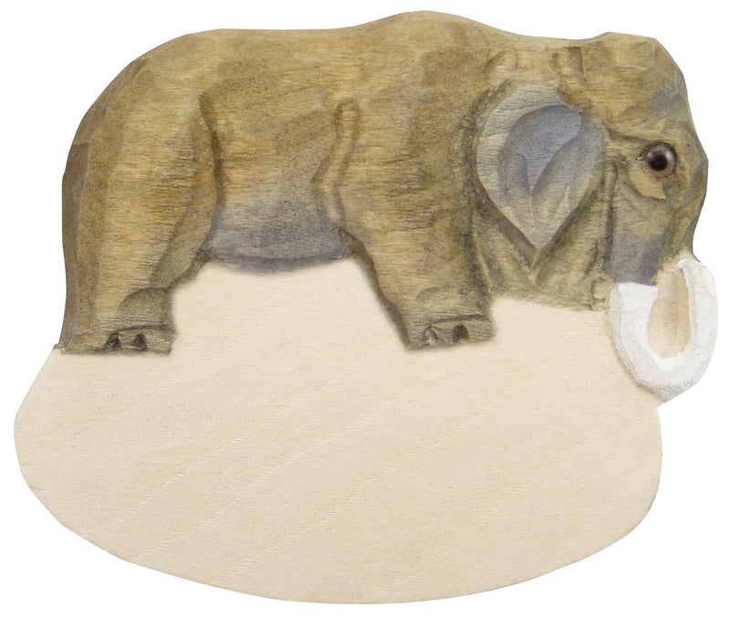 Magnet Mammut aus Holz mit Gravurfeld Nr. 4214