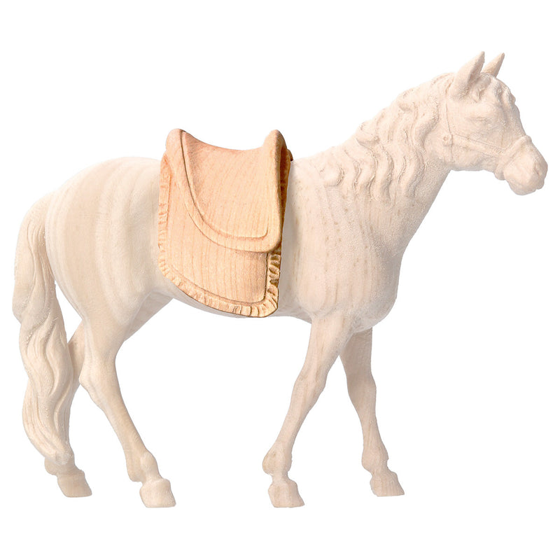 Sattel für Pferd aus Zirbenholz, Krippenfiguren "Berg Zirbe"