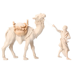 Sattel für Kamel aus Zirbenholz, Krippenfiguren 