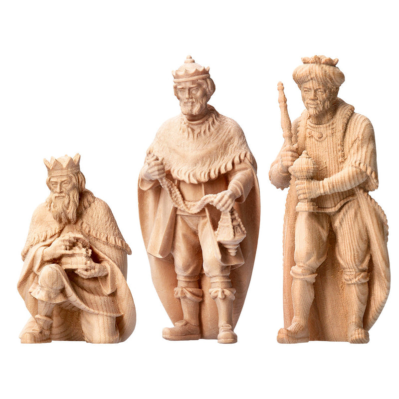Hl. 3 Könige aus Zirbenholz, Krippenfiguren "Berg Zirbe"