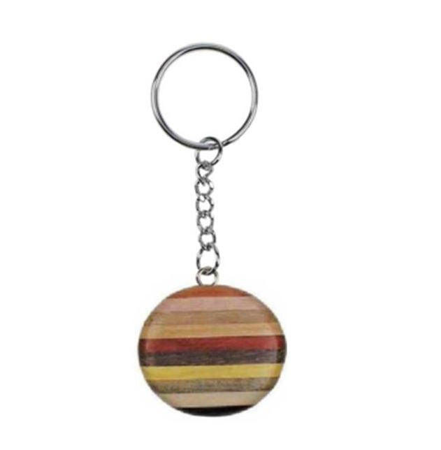 Schlüsselanhänger Medaillon aus Holz Nr. 019.105
