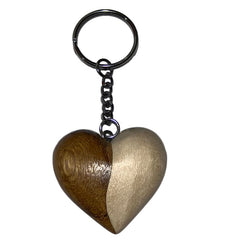 Schlüsselanhänger Herz aus Holz Nr. 019.109