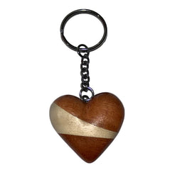 Schlüsselanhänger Herz aus Holz Nr. 019.110