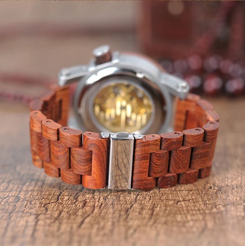 Mechanische Holzuhr Herren Sial Elegance, Armbanduhr aus Holz Nr. SE511