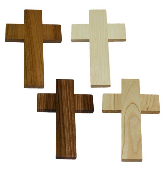 Kreuz "einfach Nr. 1" aus Holz 14x9x1 cm
