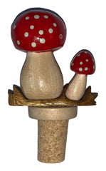 Flaschenkorken Pilz aus Holz gemischt