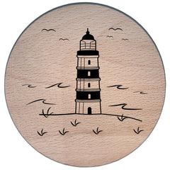 Glasuntersetzer mit Motiv 