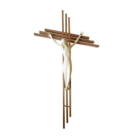 Kreuz "Leistenkreuz" aus Holz geschnitzt