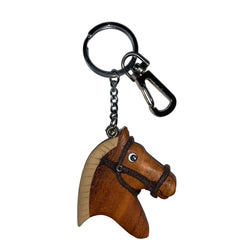 Schlüsselanhänger Pferd rotbraun aus Holz Nr. 019.164