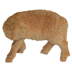 Schaf zurückschauend aus Zirbenholz, Krippenfiguren 